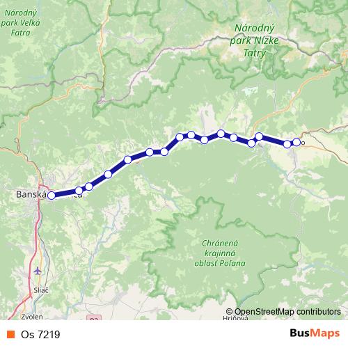 Os 7219 rail Line Map