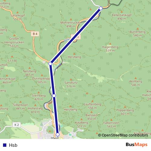 Hsb bus Line Map