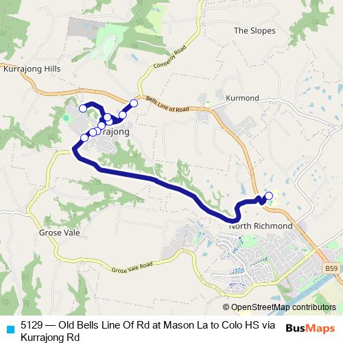5129 bus Line Map