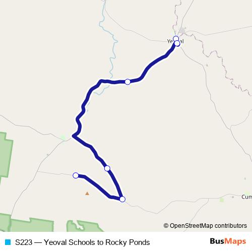 S223 bus Line Map