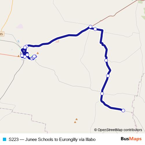 S223 bus Line Map