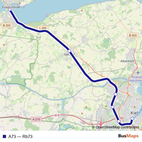 A73 rail Line Map