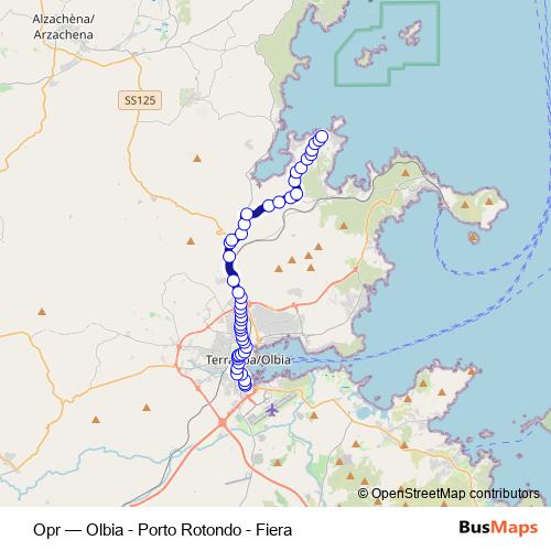 Opr bus Line Map