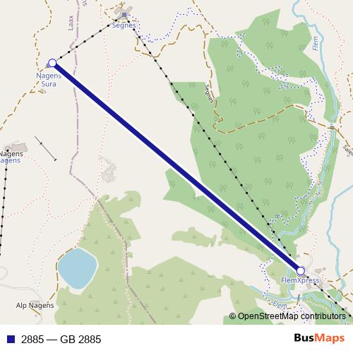 2885 cable-car Line Map