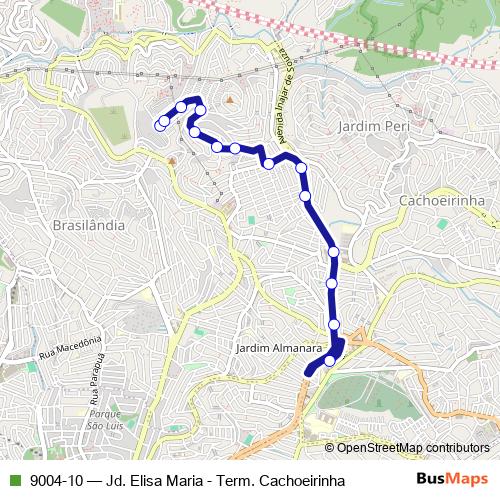9004-10 bus Line Map