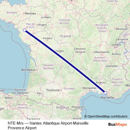 NTE-Mrs bus Line Map