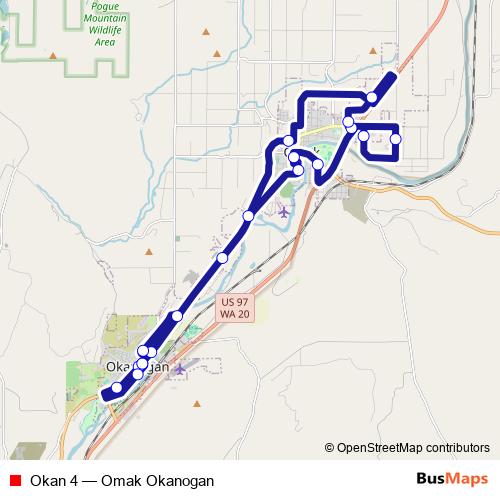 Okan 4 bus Line Map