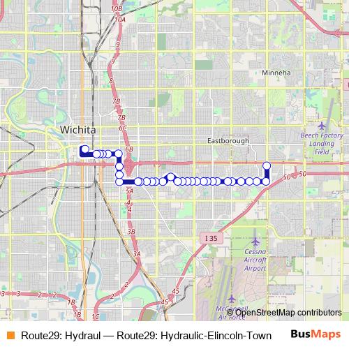 Route29: Hydraul bus Line Map