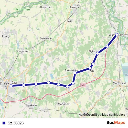 Sz 36023 rail Line Map