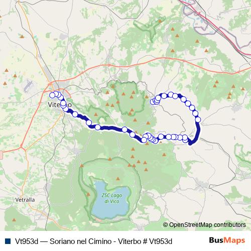 Vt953d bus Line Map