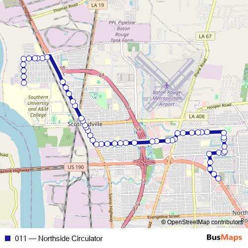 011 bus Line Map