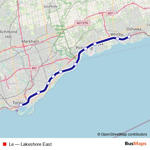 Le rail Line Map