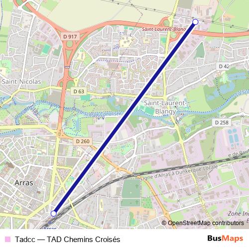 Tadcc bus Line Map