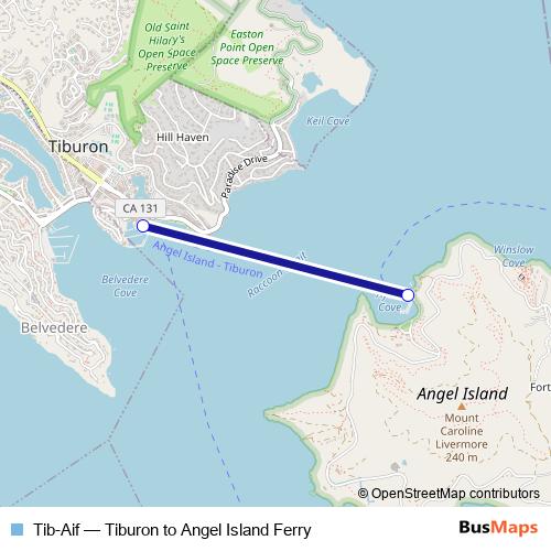 Tib-Aif ferry Line Map