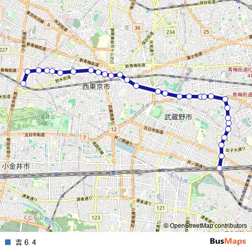 吉６４ bus Line Map