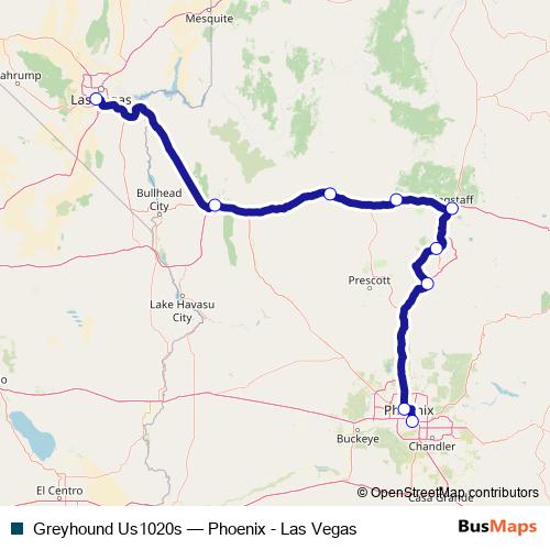 Greyhound Us1020s bus Line Map