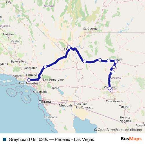 Greyhound Us1020s bus Line Map