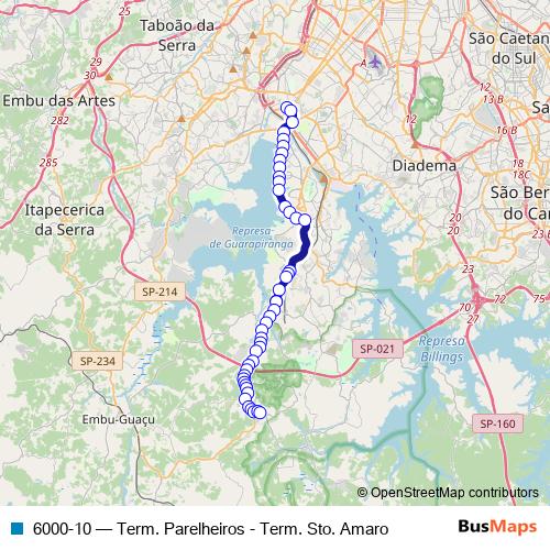 6000-10 bus Line Map