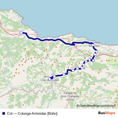 Col bus Line Map