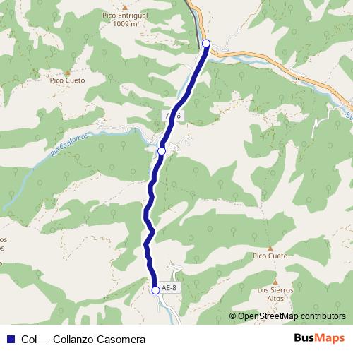 Col bus Line Map