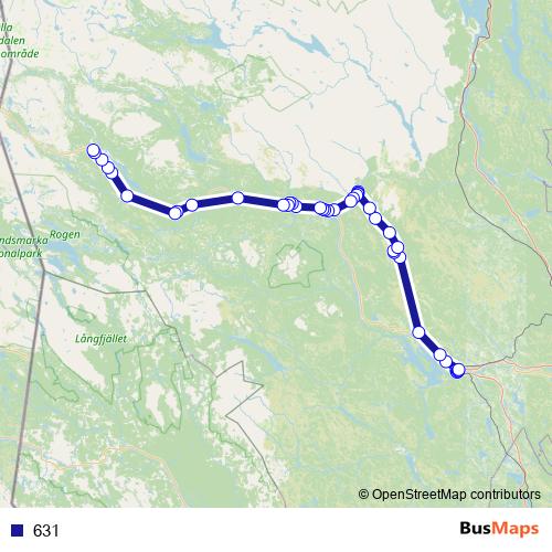 631 bus Line Map
