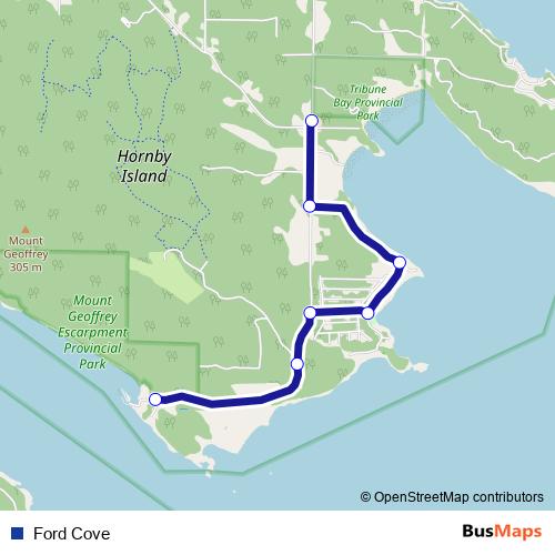 Ford Cove bus Line Map
