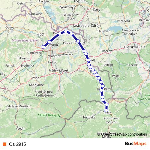 Os 2915 rail Line Map