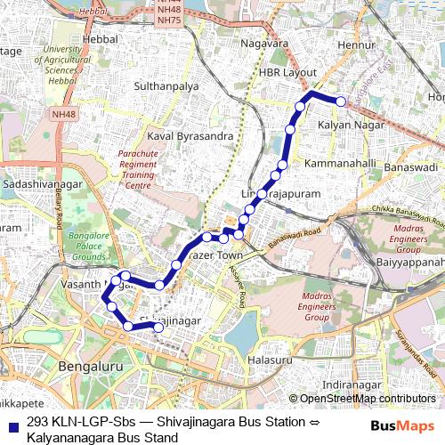 293 KLN-LGP-Sbs bus Line Map