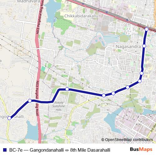 BC-7e bus Line Map