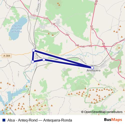 Alsa - Anteq-Rond bus Line Map