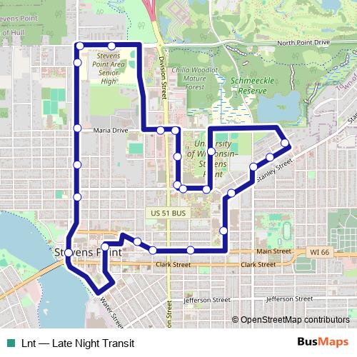Lnt bus Line Map