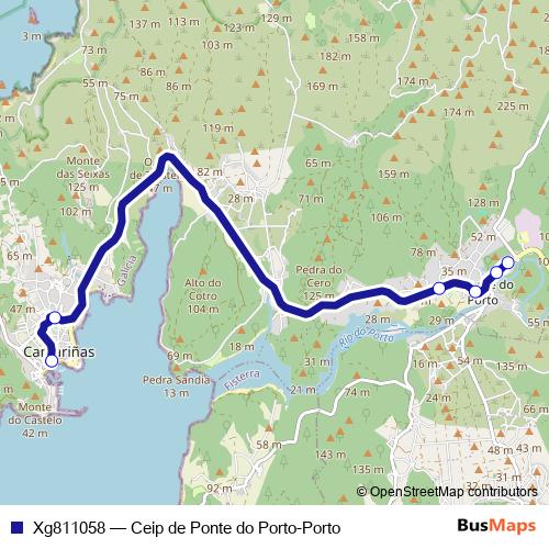 Xg811058 bus Line Map