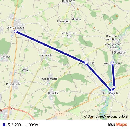 5-3-203 bus Line Map