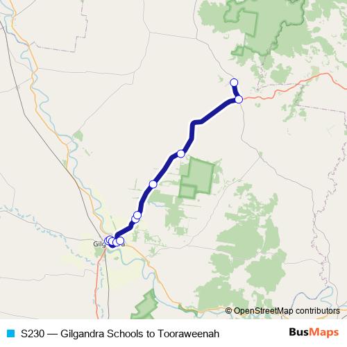 S230 bus Line Map