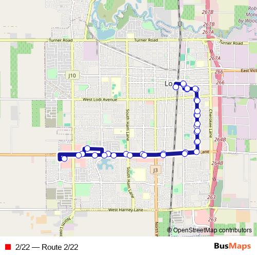 2/22 bus Line Map