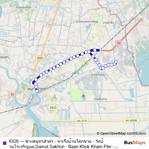 8328 bus Line Map