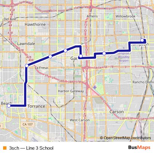 3sch bus Line Map