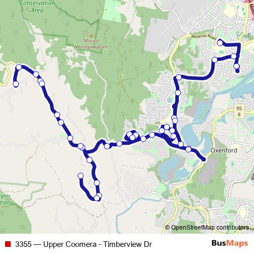 3355 bus Line Map