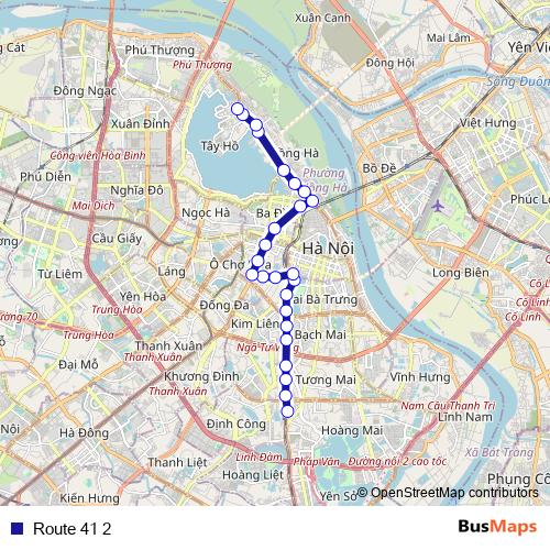 Route 41 2 bus Line Map