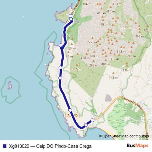 Xg813020 bus Line Map