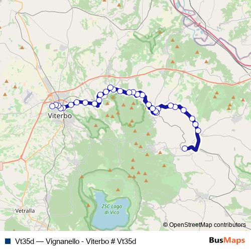 Vt35d bus Line Map