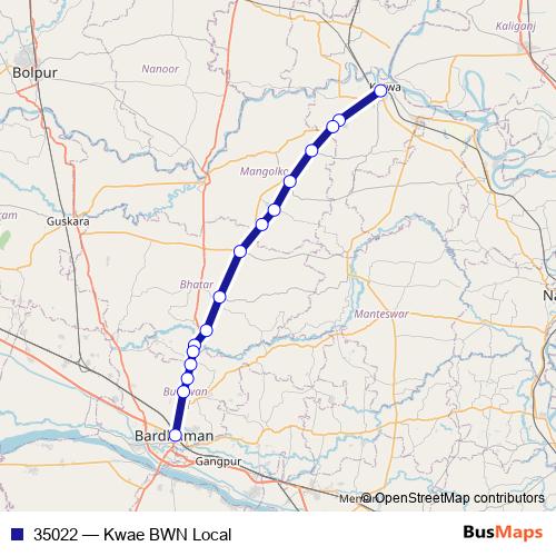 35022 rail Line Map