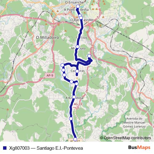 Xg807003 bus Line Map