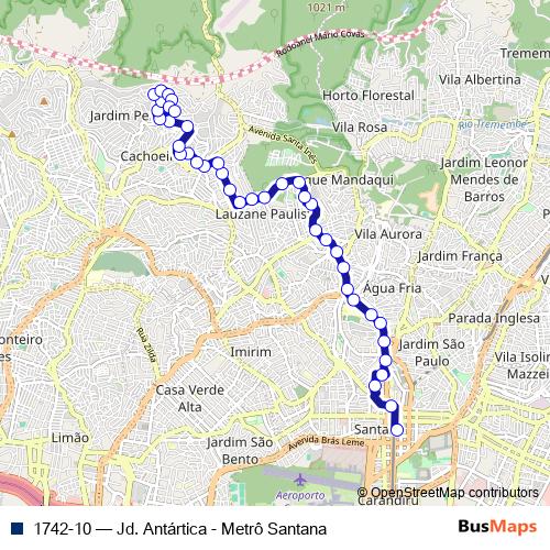 1742-10 bus Line Map