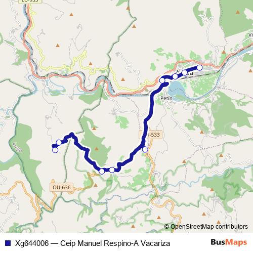 Xg644006 bus Line Map