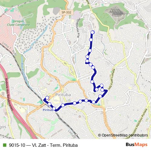 9015-10 bus Line Map