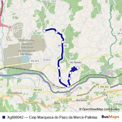 Xg888042 bus Line Map