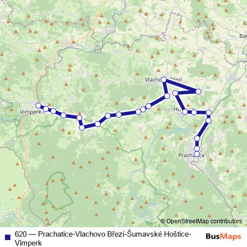 620 bus Line Map