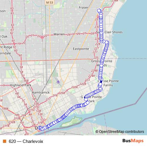 620 bus Line Map