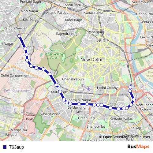 763aup bus Line Map